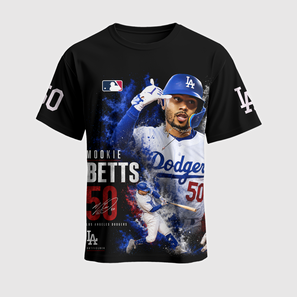 Mookie Betts No. 50 Baseball Fan Shirt — Hoodie —  | Los Angeles Dodgers Inspired MLB Apparel