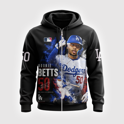 Mookie Betts No. 50 Baseball Fan Shirt — Hoodie —  | Los Angeles Dodgers Inspired MLB Apparel