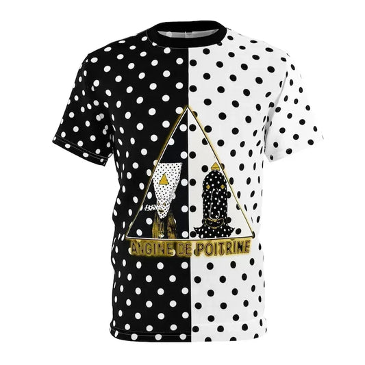 Angine De Poitrine Polka Dot 3D Graphic Short Sleeves Unisex T Shirt | BR42