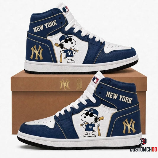 Snoopy MLB 30-Team Fan Canvas High Top JD1