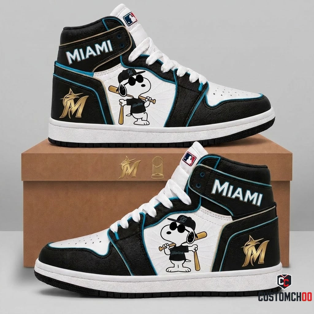 Snoopy MLB 30-Team Fan Canvas High Top JD1