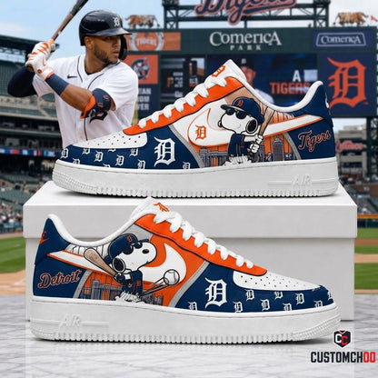 MLB Snoopy Fan Sneakers AF1 | Baseball Team Shoes Gift