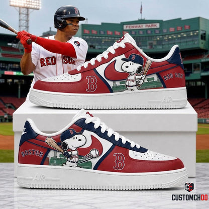 MLB Snoopy Fan Sneakers AF1 | Baseball Team Shoes Gift