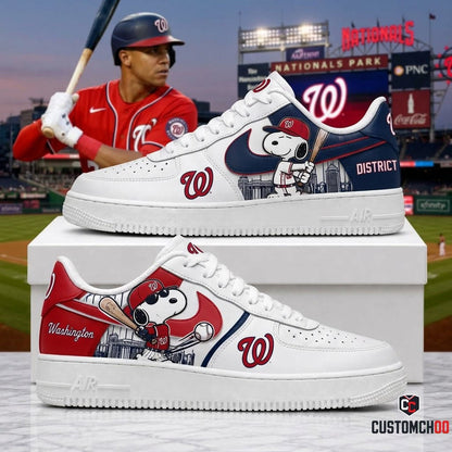 MLB Snoopy Fan Sneakers AF1 | Baseball Team Shoes Gift