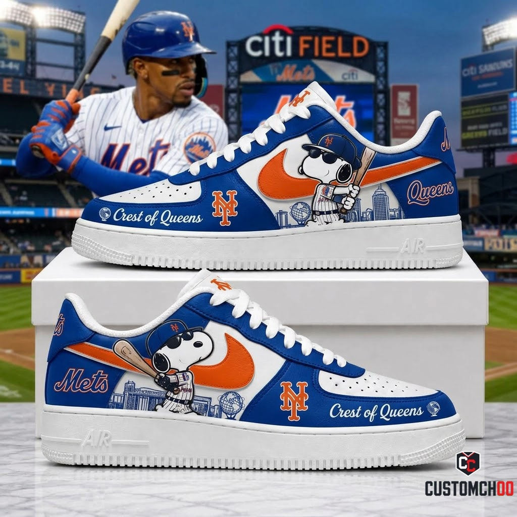 MLB Snoopy Fan Sneakers AF1 | Baseball Team Shoes Gift