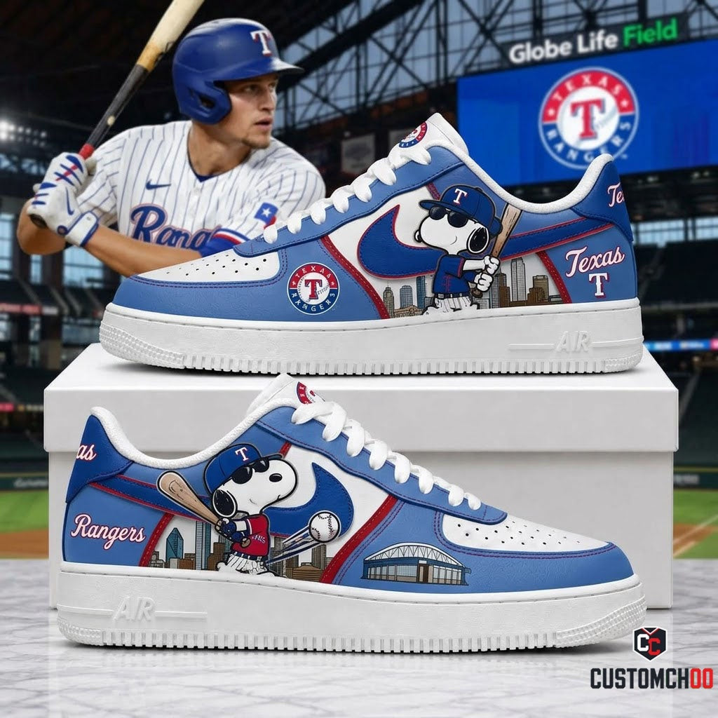 MLB Snoopy Fan Sneakers AF1 | Baseball Team Shoes Gift