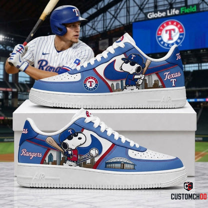 MLB Snoopy Fan Sneakers AF1 | Baseball Team Shoes Gift