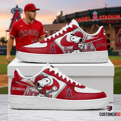 MLB Snoopy Fan Sneakers AF1 | Baseball Team Shoes Gift