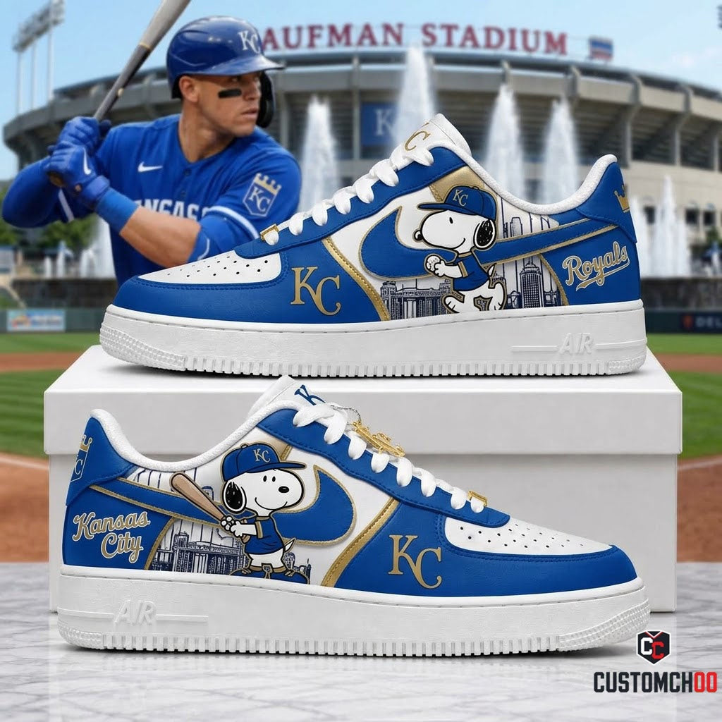 MLB Snoopy Fan Sneakers AF1 | Baseball Team Shoes Gift