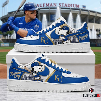 MLB Snoopy Fan Sneakers AF1 | Baseball Team Shoes Gift