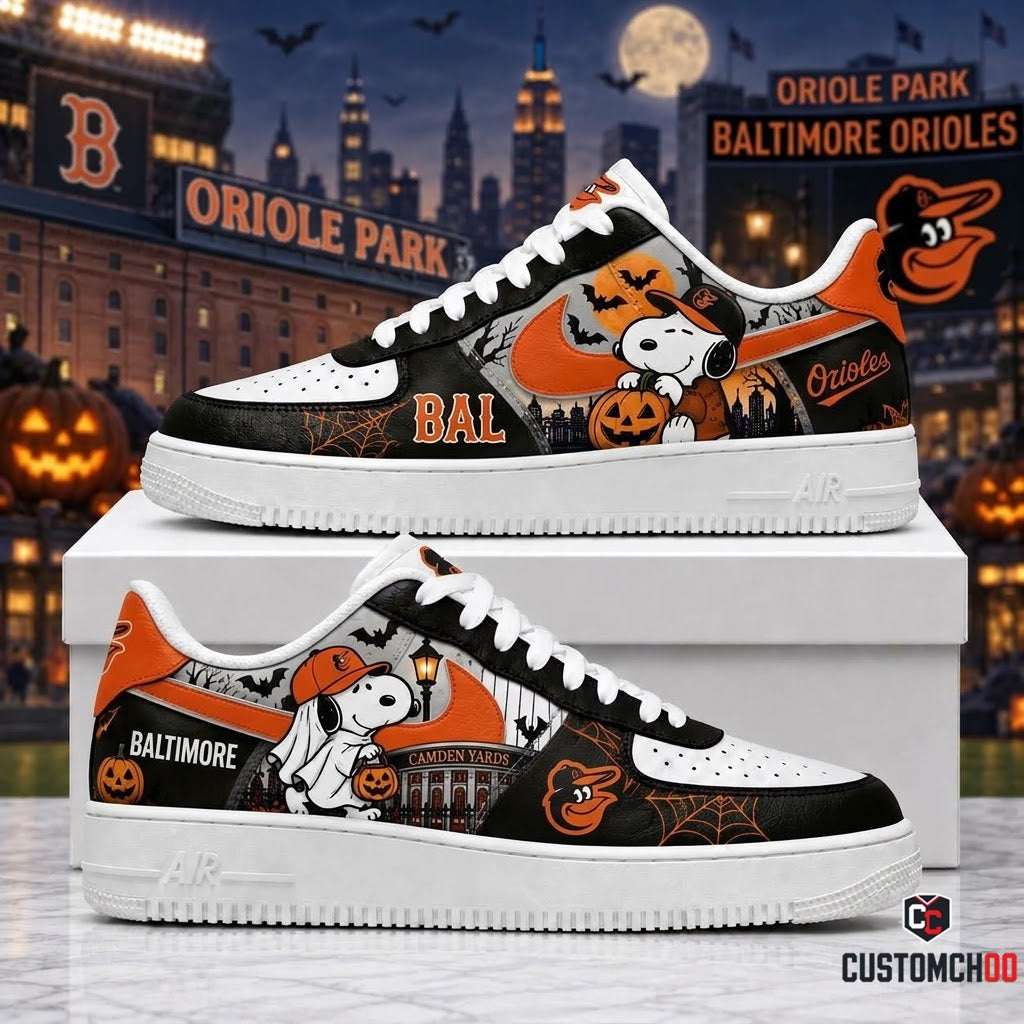 Halloween Edition - MLB Snoopy Fan JD1 | Baseball Team Shoes Gift