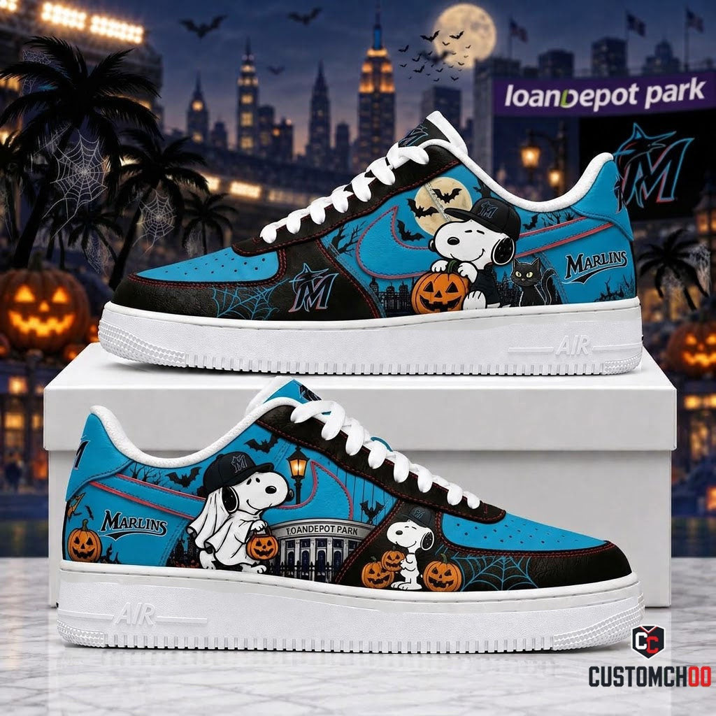 Halloween Edition - MLB Snoopy Fan JD1 | Baseball Team Shoes Gift