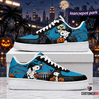 Halloween Edition - MLB Snoopy Fan JD1 | Baseball Team Shoes Gift