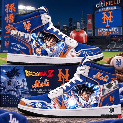 Son Goku x MLB Baseball Fan High Top Sneakers JD1 | All 30 Teams Available