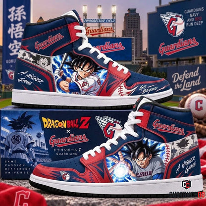 Son Goku x MLB Baseball Fan High Top Sneakers JD1 | All 30 Teams Available