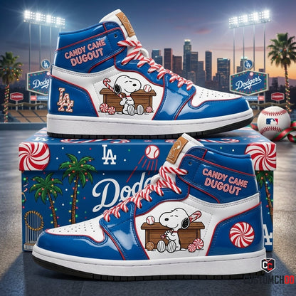 Los Angeles Dodgers Snoopy-Inspired Christmas Fan JD1